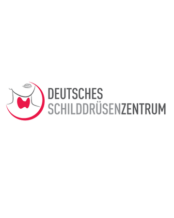 Logo des Deutschen Schilddrüsenzentrums mit stilisierter Schilddrüse und Text.
